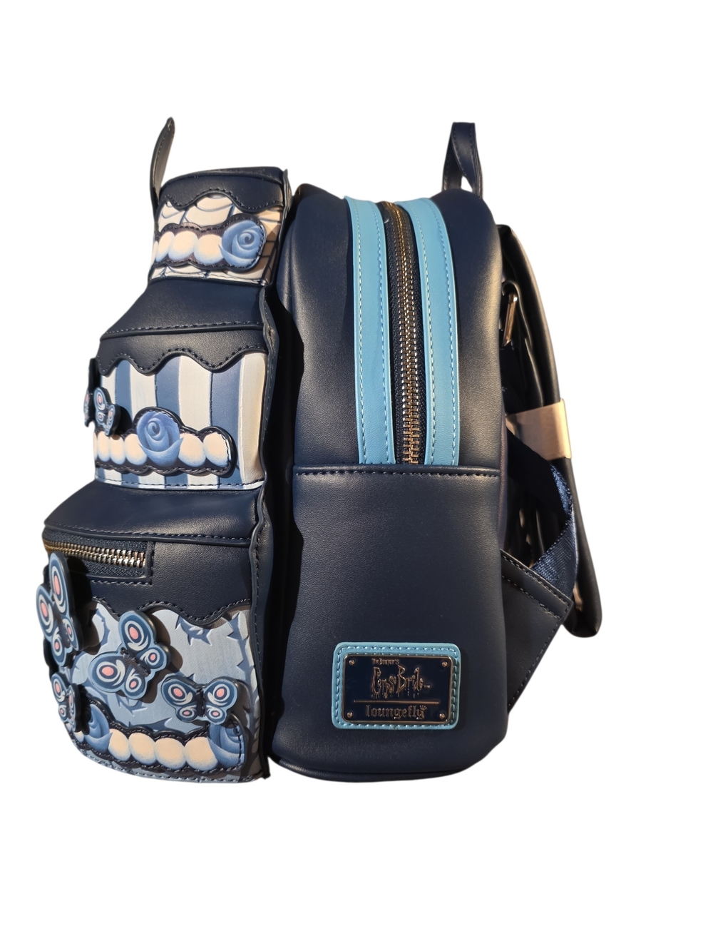 Loungefly Corpse BrideTiered Cake Backpack with Butterflies & Roses - Picture 2 of 3